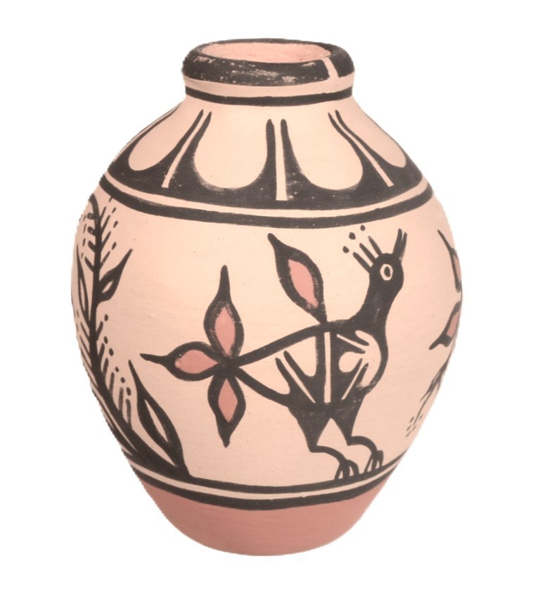 Santo Domingo Pueblo Pottery By Thomas Tenorio Late 20th Century Size 2.625" H