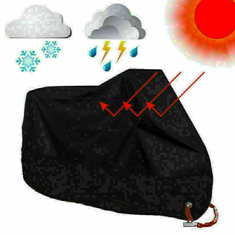 Motorcycle Cover waterproof Heavy Duty for Winter Outside Storage 3XL Snow Rain