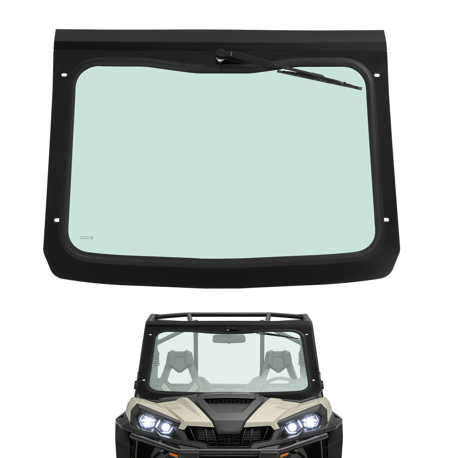 Full Glass Windshield For Can-Am Maverick Sport Trail 800 1000 2018-2021 19 UTV