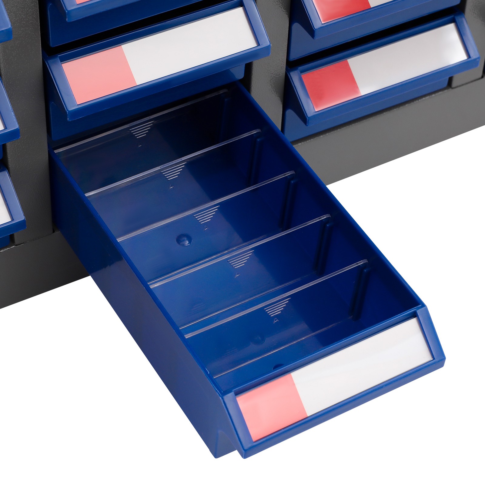 Grey, Clear/Grey, Blue 75-drawer Tool Cabinet Bolt And Nut Tool Storage Box