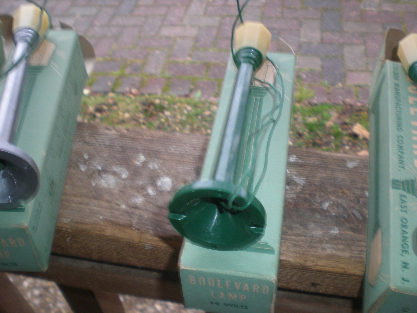 Vintage Lot 7 Boulevard Street Lights Poles O Gauge -Train Platform Lionel