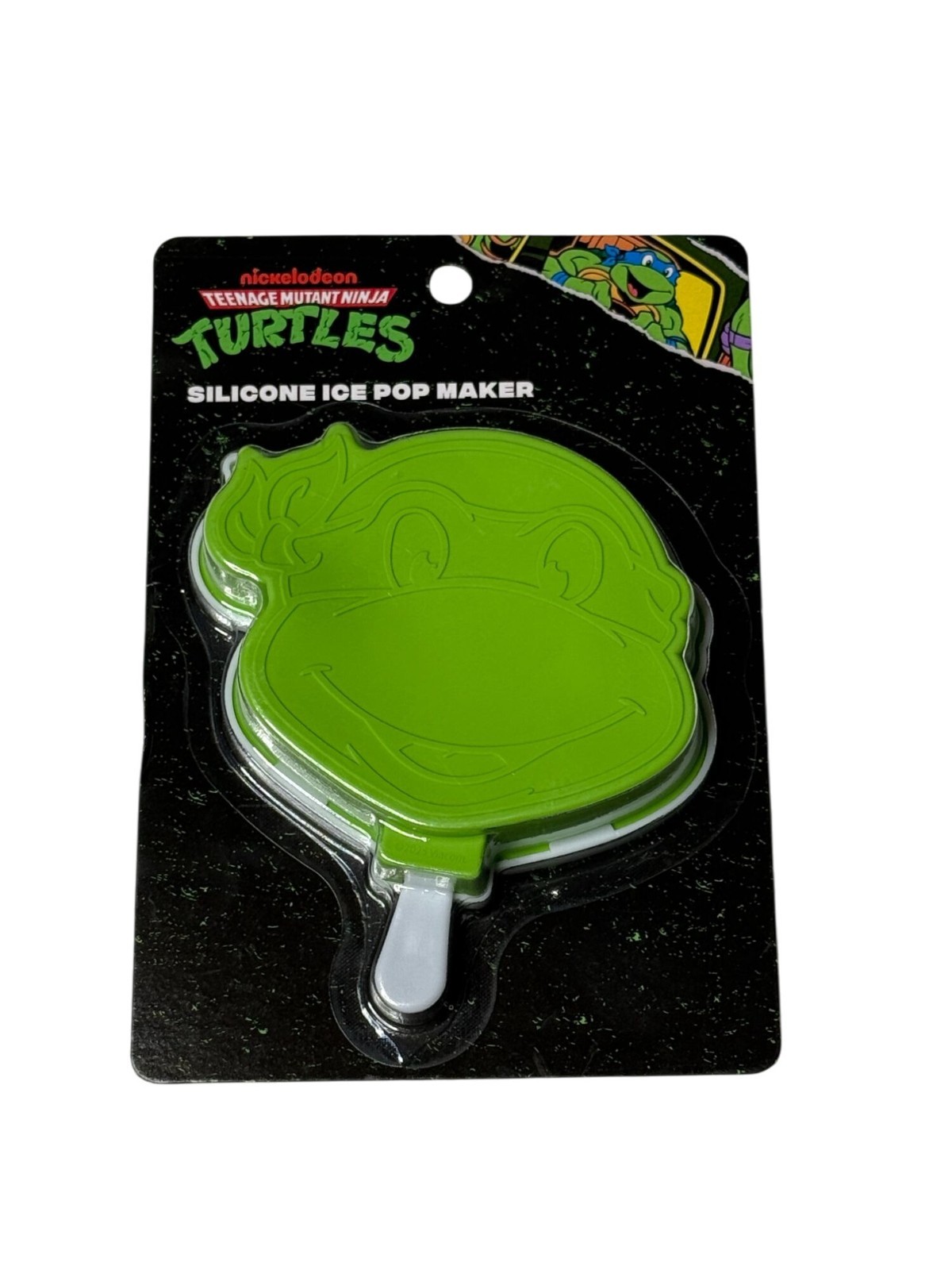 Teenage Mutant Ninja Turtles Silicone Ice Pop Maker Green Mold Kids Treats New