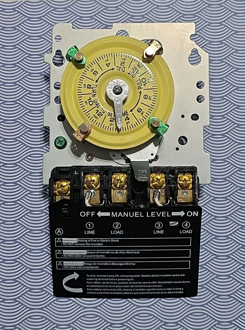 Intermatic T103M 24 Hour Dial Timer Mechanism Only NO BOX