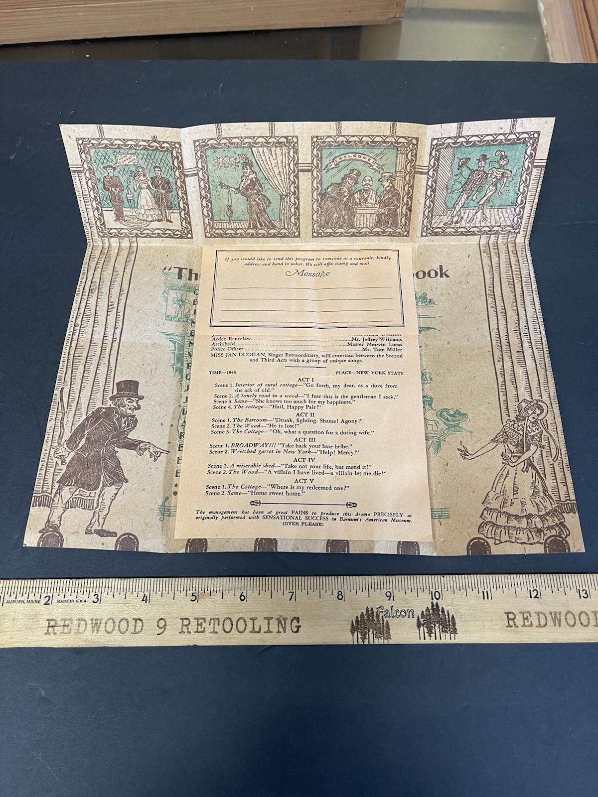 Vtg Theatre Souvenir Program THE DRUNKARD Galt Bell Theatre Mart Hollywood 6th