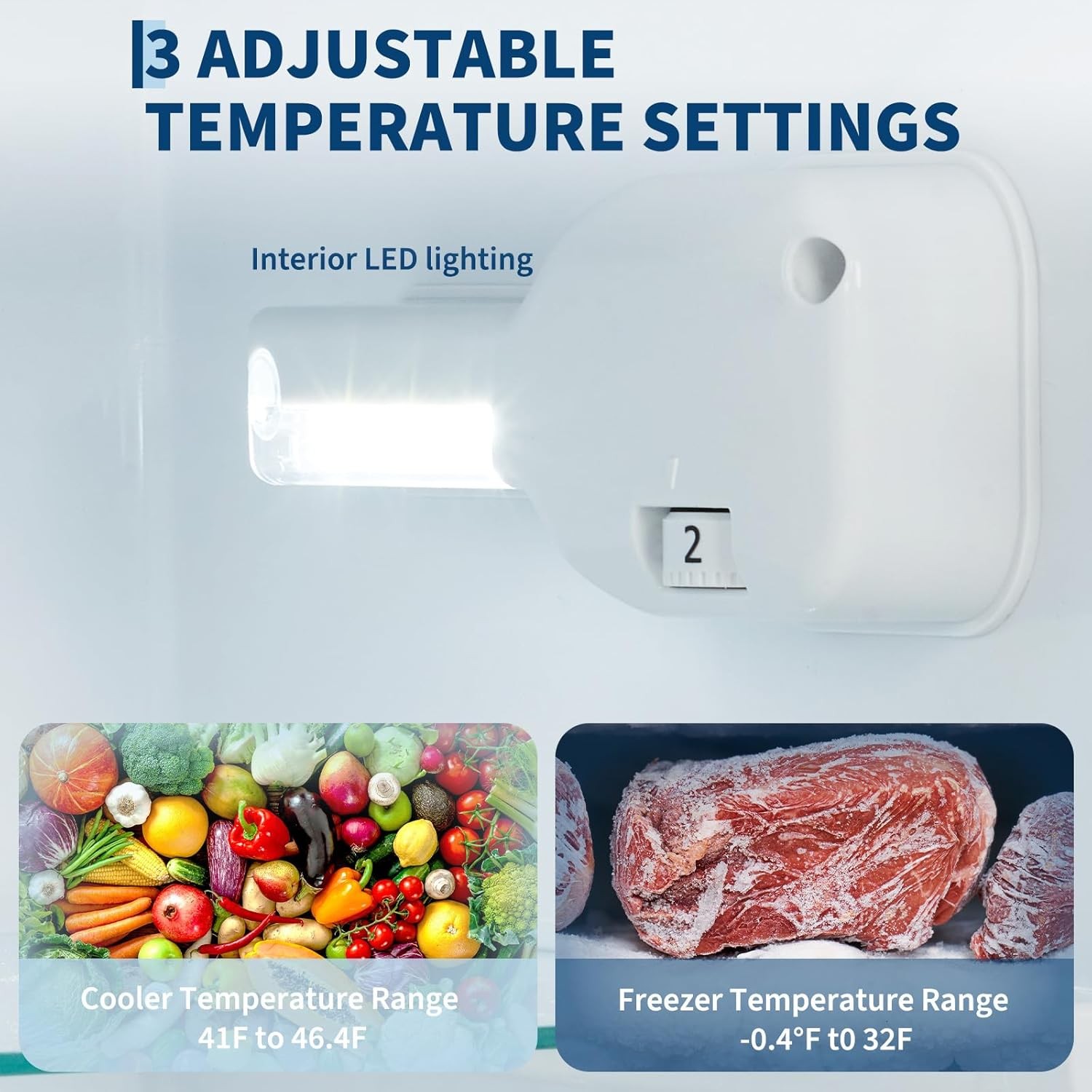 3.1 Cu.ft 2-Door Mini Fridge with Freezer, Compact Stainless Steel Refrigerator