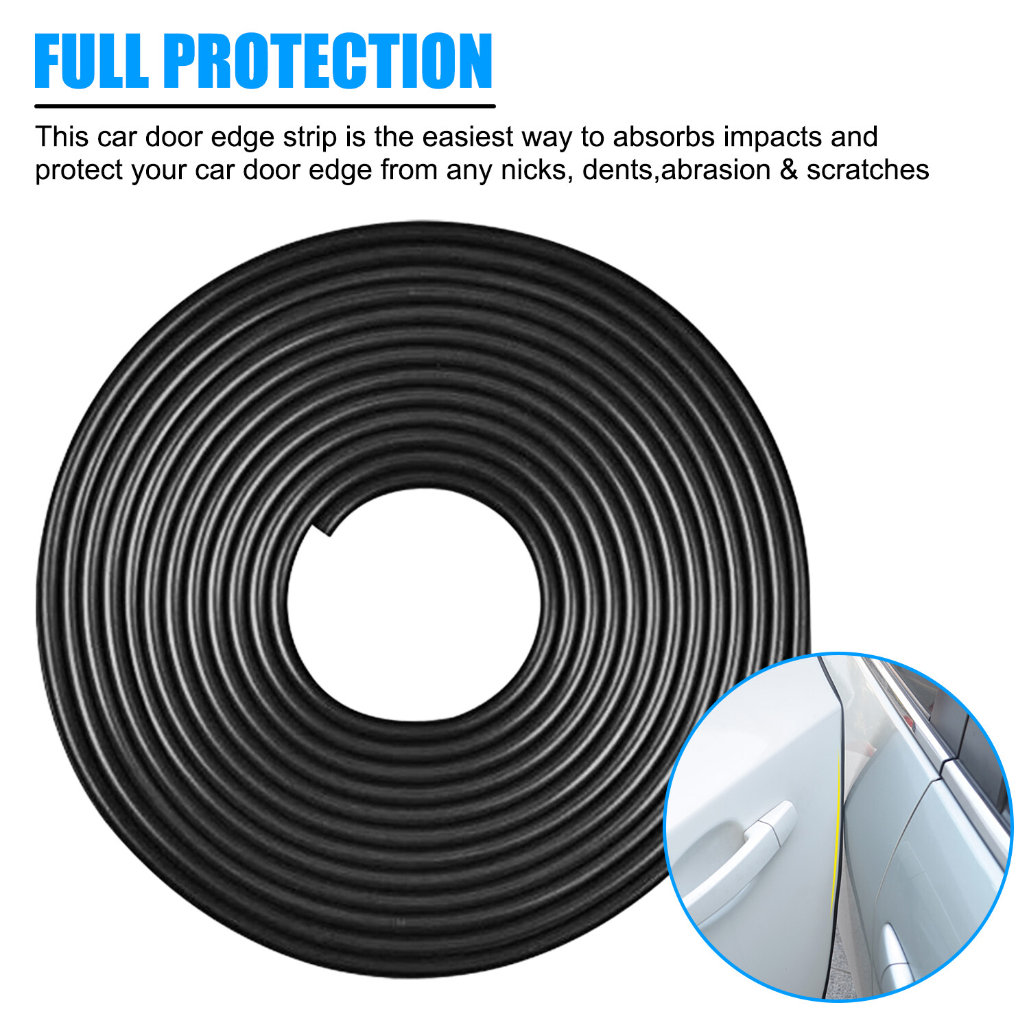16/32ft U-Shap Car Door Edge Guard Molding Trim Rubber Edge Strip Seal Protector