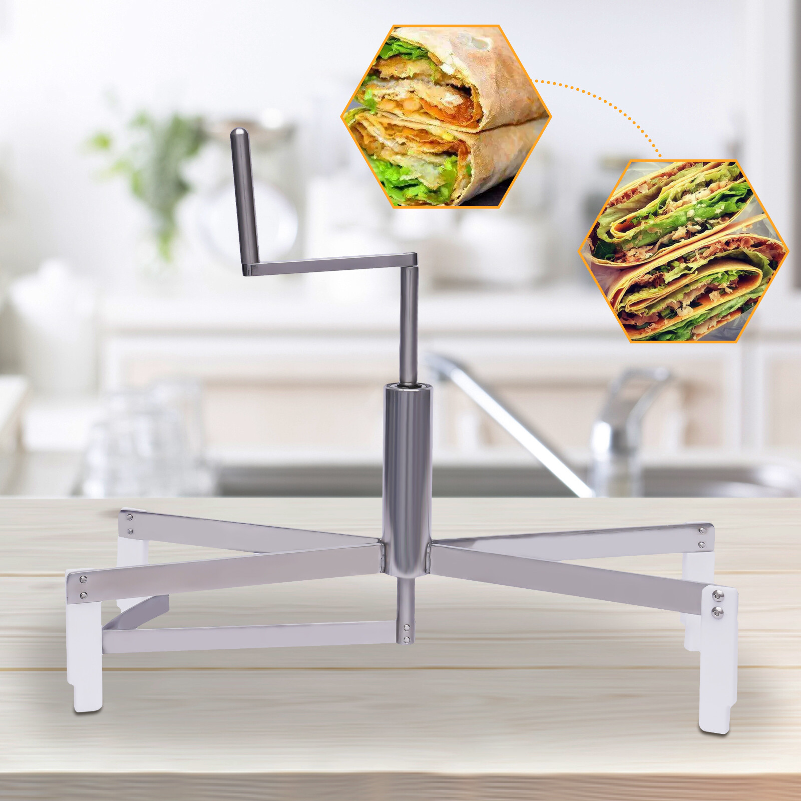 Commercial Stainless Steel Batter Spreader Crepe Maker Pancake Making Machine