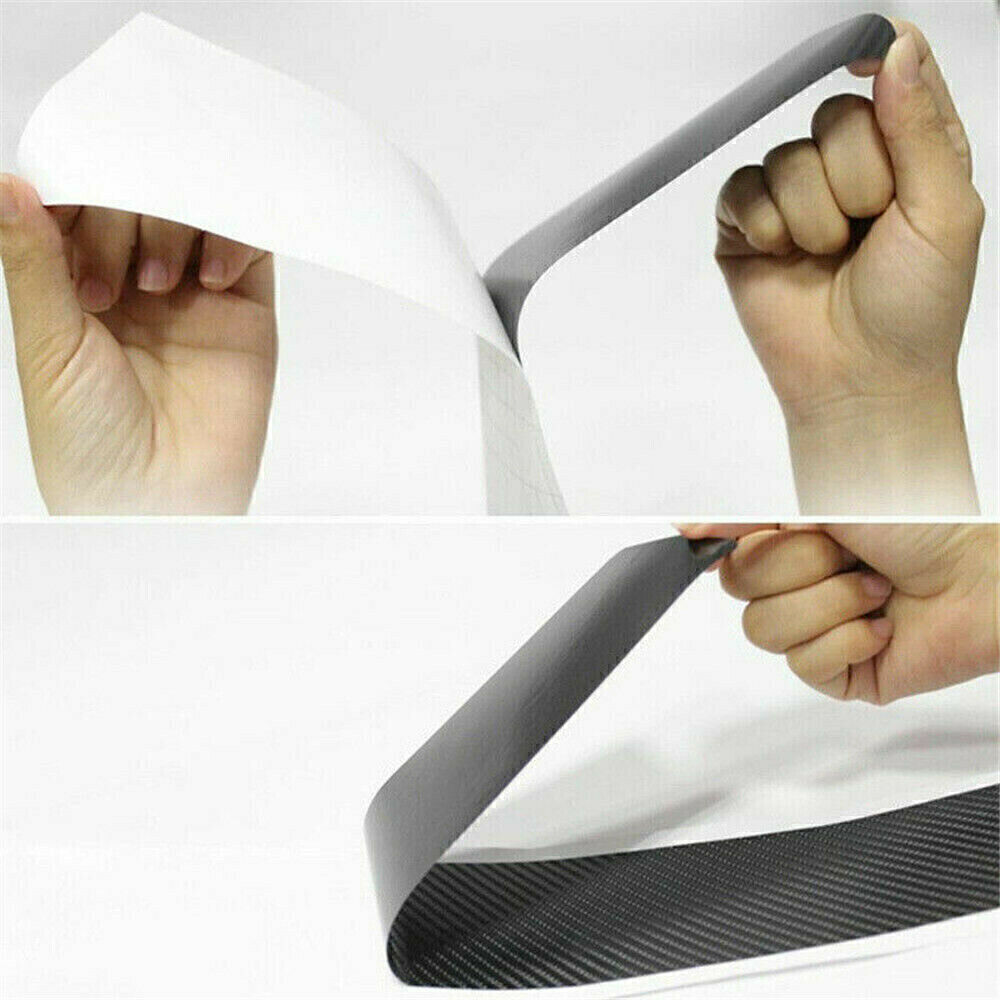 Car Door Sill Protector Door Step Plate Cover Carbon Fiber style Decal Sticker