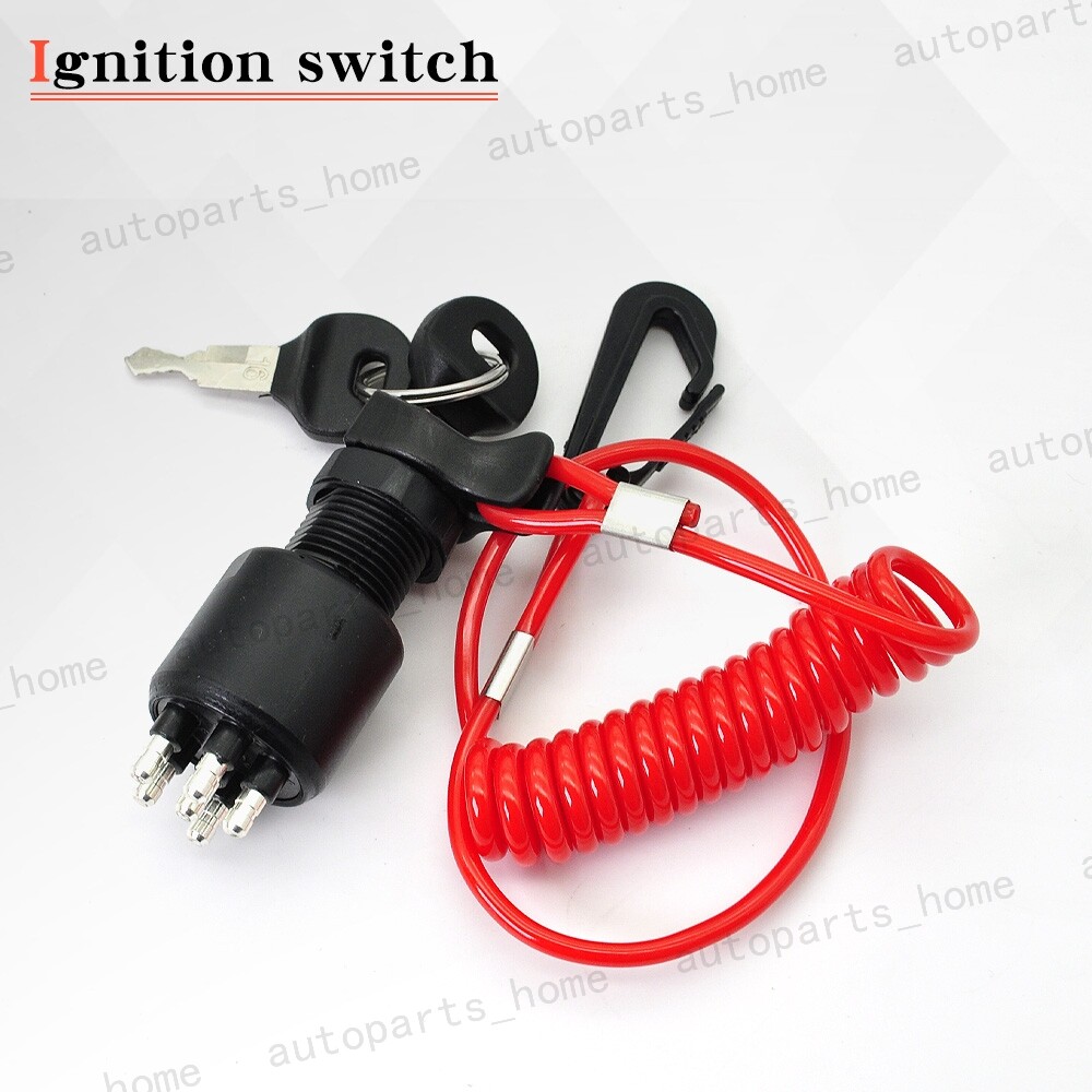 Ignition Key Switch w/Lanyard for Johnson Evinrude OMC BRP 5005801 765562 175974