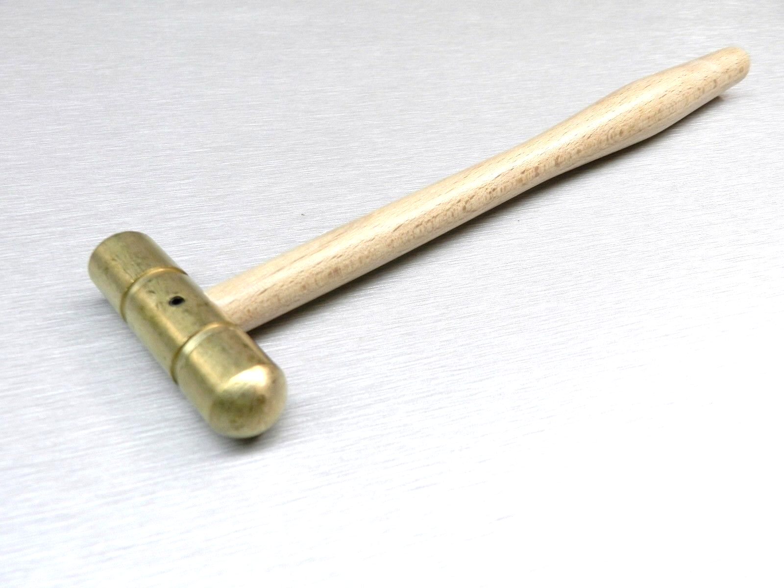 Brass Hammer Small Flat Face & Domed Head 2oz Solid Brass Jewelry Work Hammer