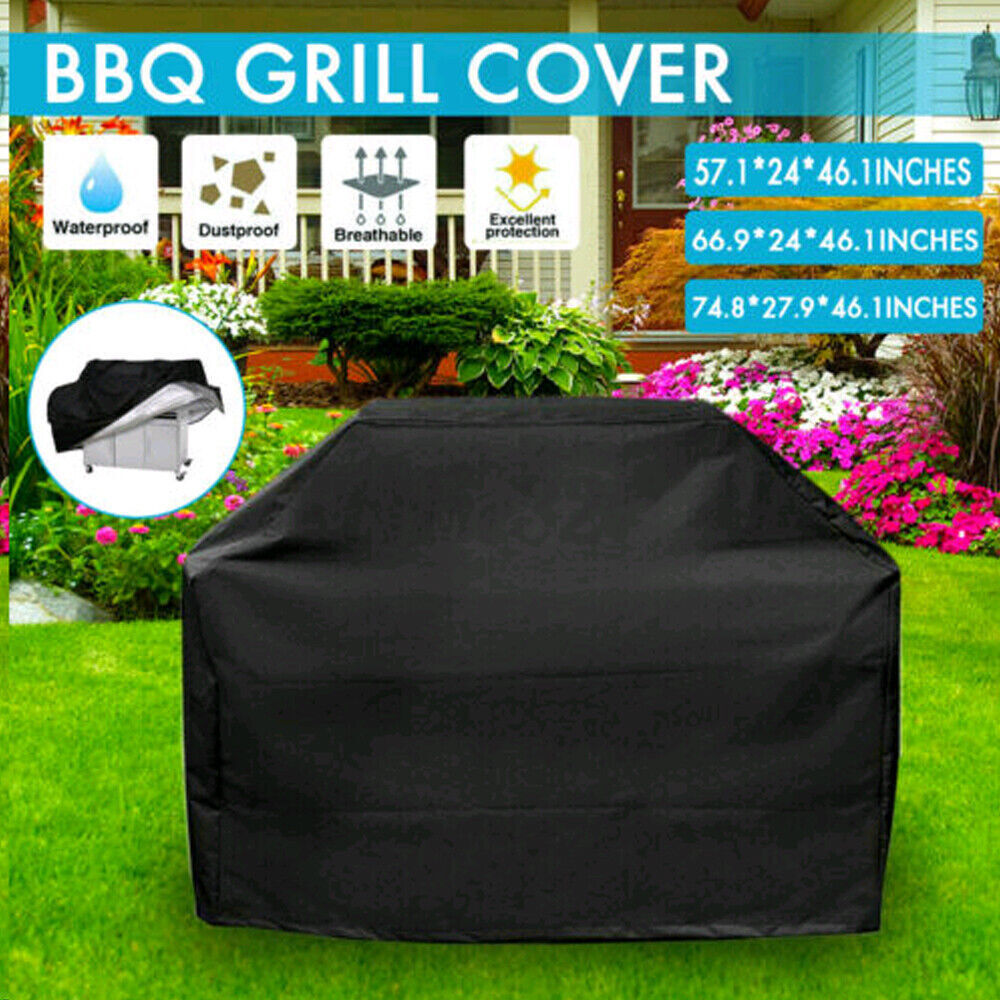 BBQ Gas Grill Cover Barbecue Waterproof Outdoor Heavy Duty Rain UV Protection