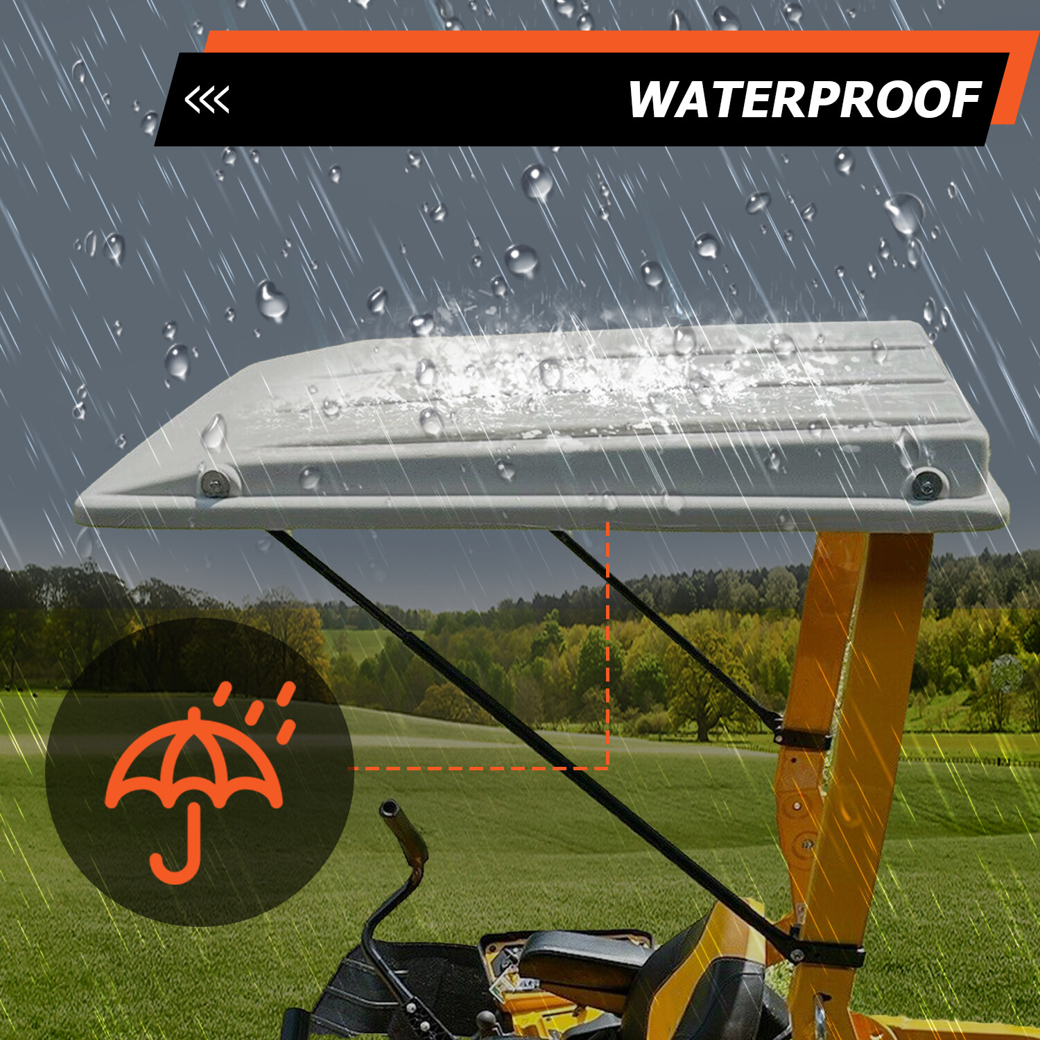 John Deere Universal Tractor Lawn Mower Top Canopy for ROPS