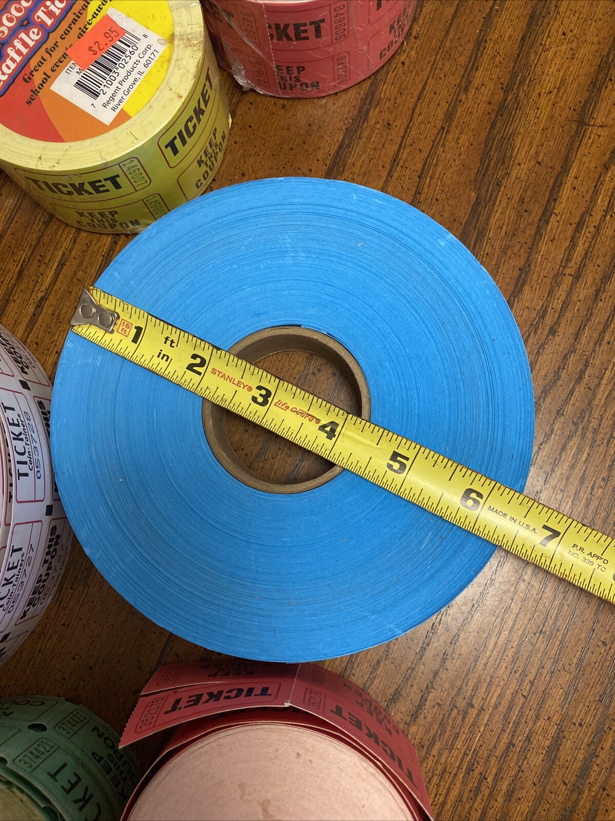 Keep This Coupon Ticket Lot Half And Half + Admit One Tickets Multiple Rolls