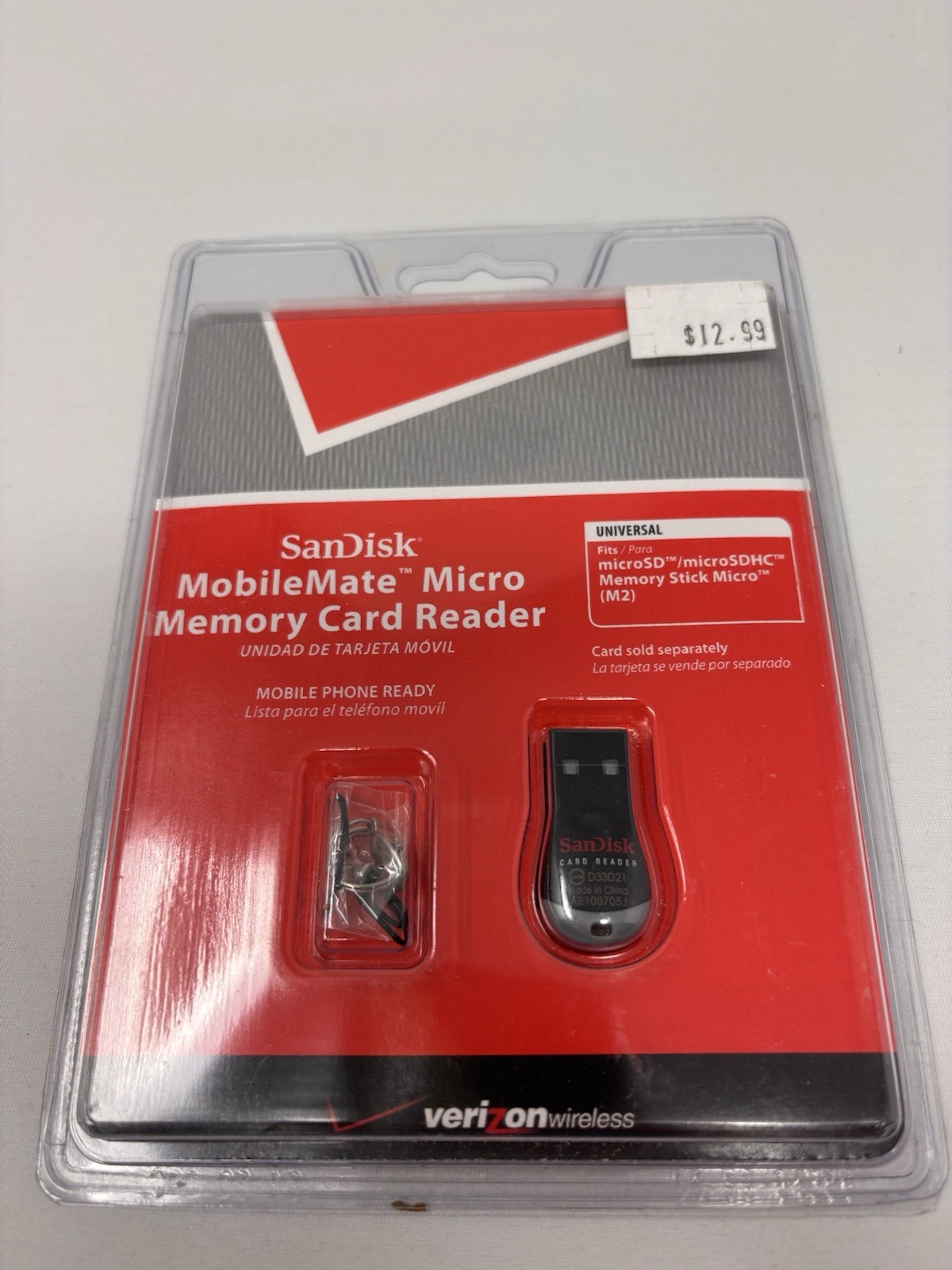 Sandisk SDDR-121-V11M MobileMate Micro Memory Card Reader Verizon Wireless