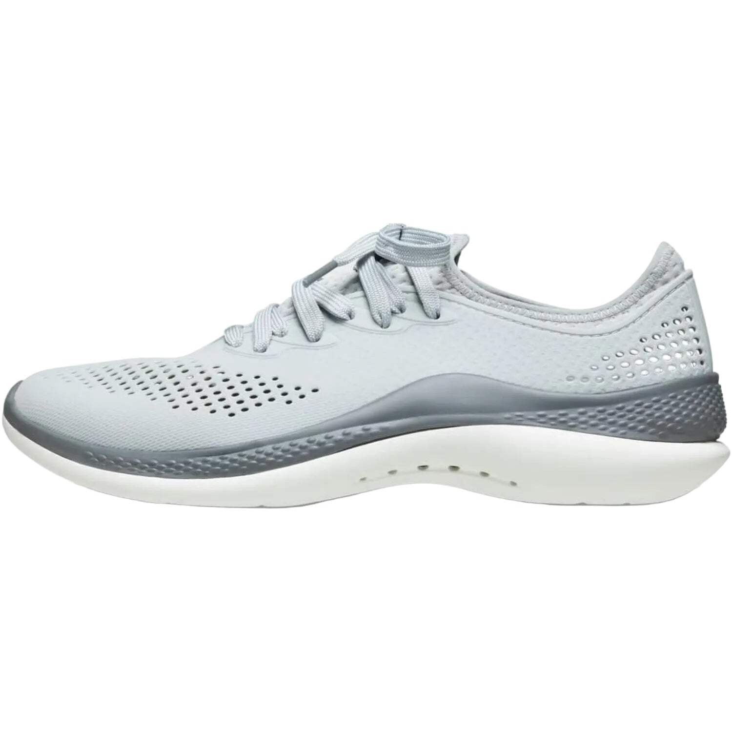 Crocs LiteRide 360 Pacer Men’s Light Gray/Slate Grey Lace-Up Shoes Size 8-12