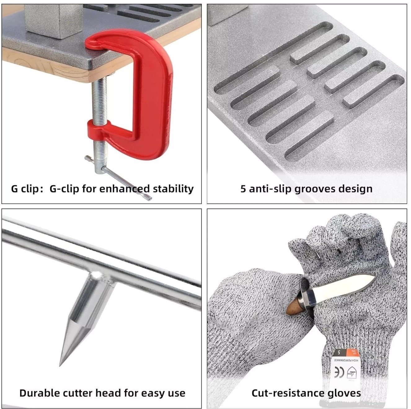 Oyster Shucker Machine Oyster Opener Tool Kit with 5 Adjustable original $48