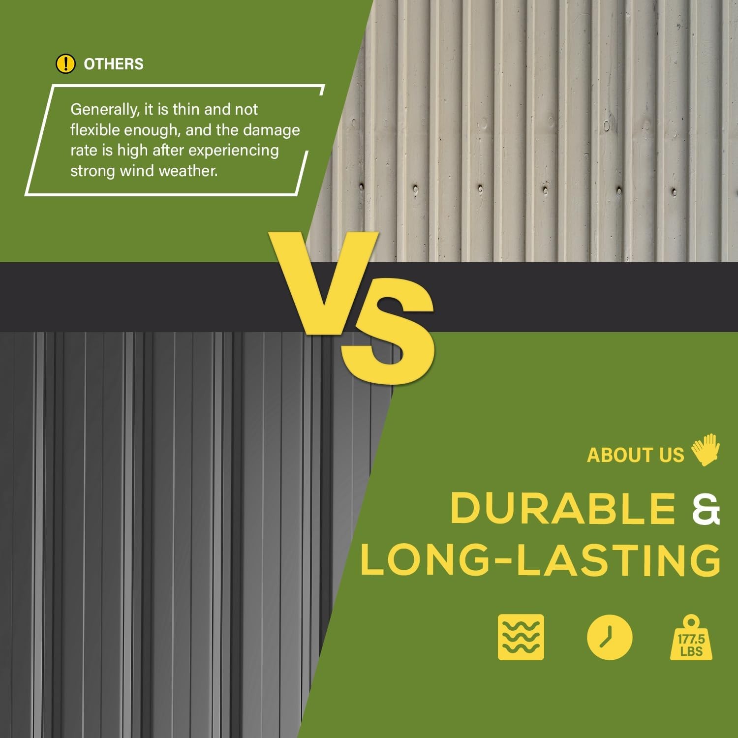 12'x14' Outdoor Shed Metal Storage with Sliding Door, New