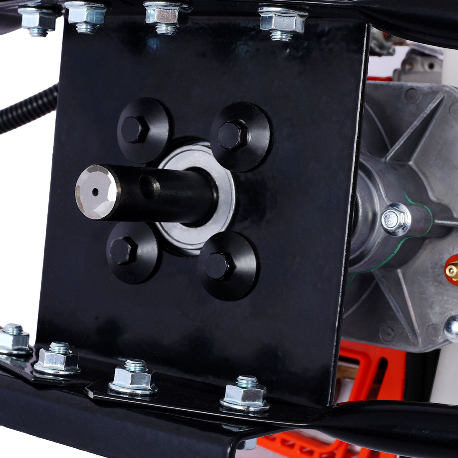 63cc Gas Powered Auger Post Hole Digger 2 Person Handle w/ 6" 10" Drill Bits