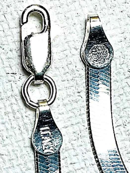 Sterling Silver 16" 3.5mm Italian Herringbone Chain Necklace