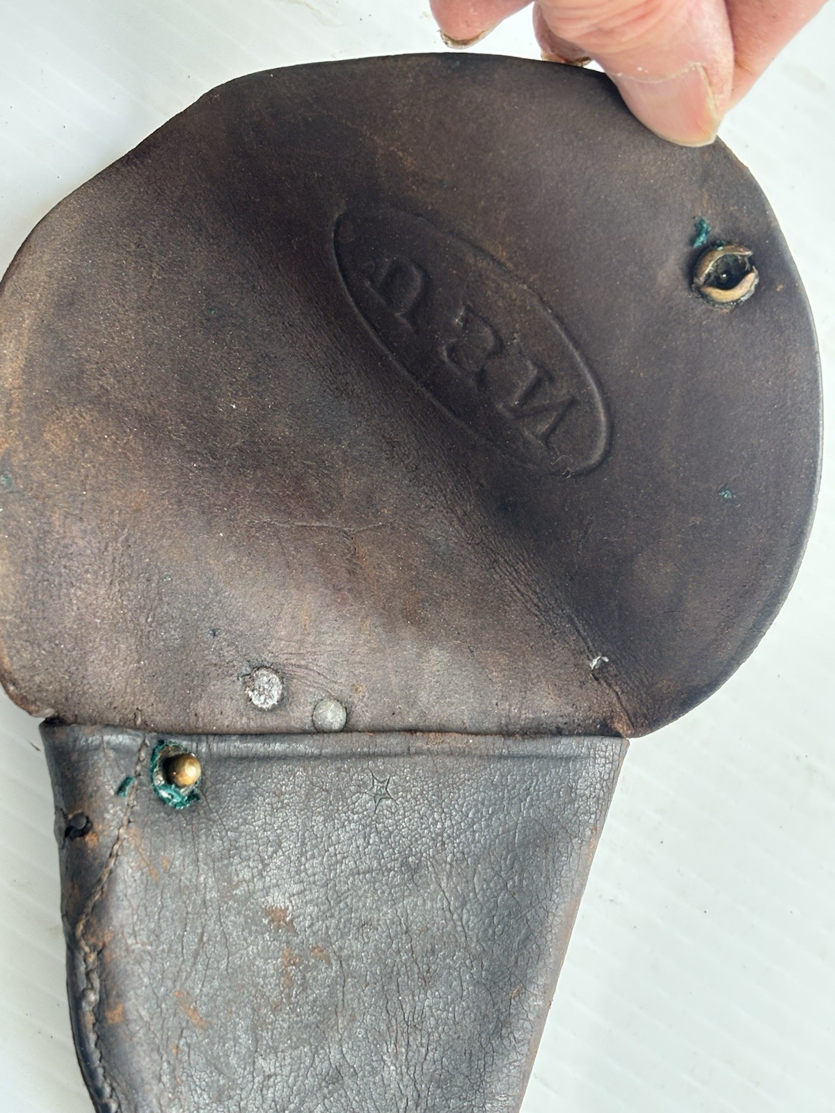 Rare Span Am USN embossed 38 revolver Holster