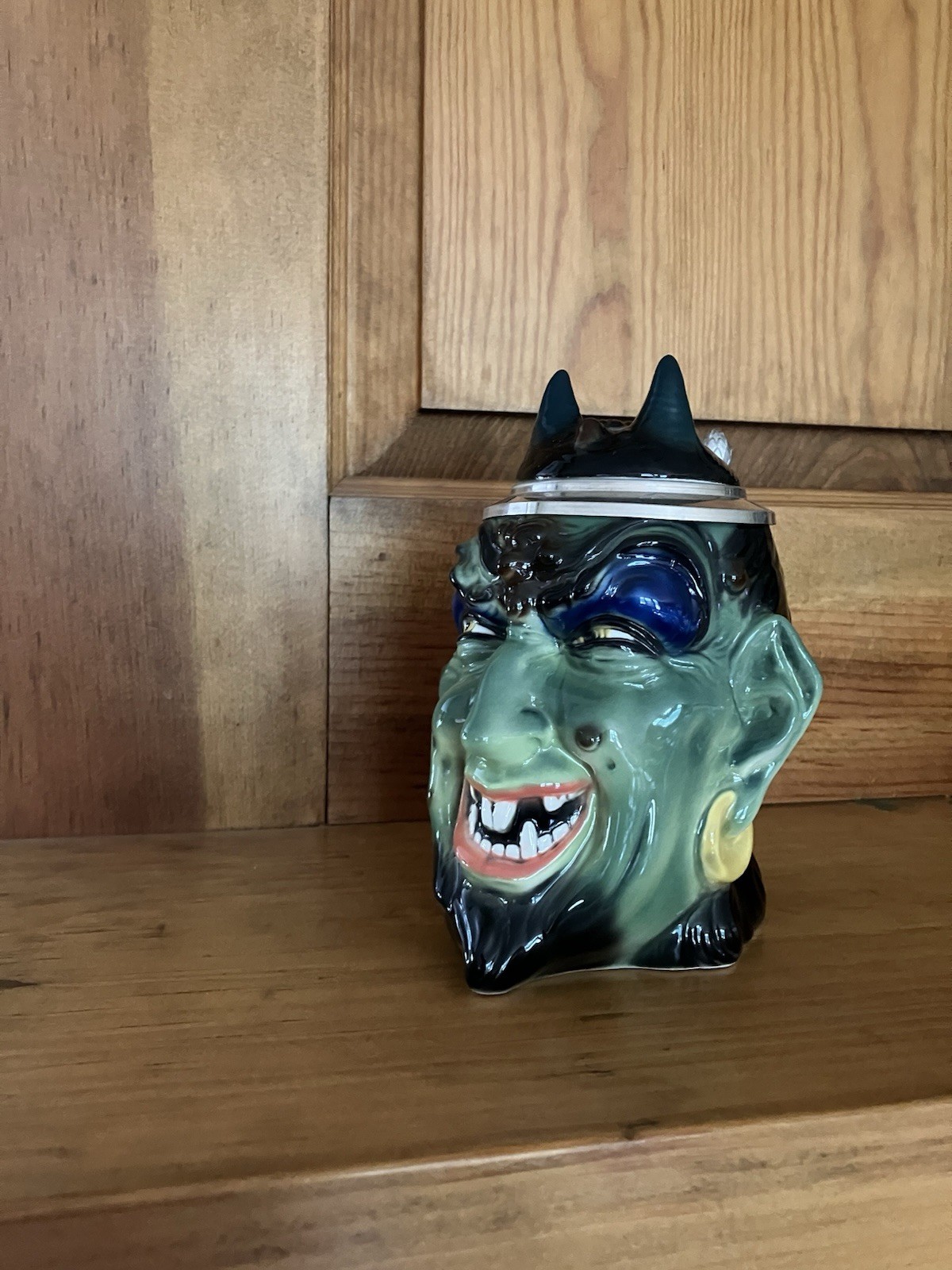 Vintage Devil Mug Beer Made In Germany Figurine Porcelain. Beautiful