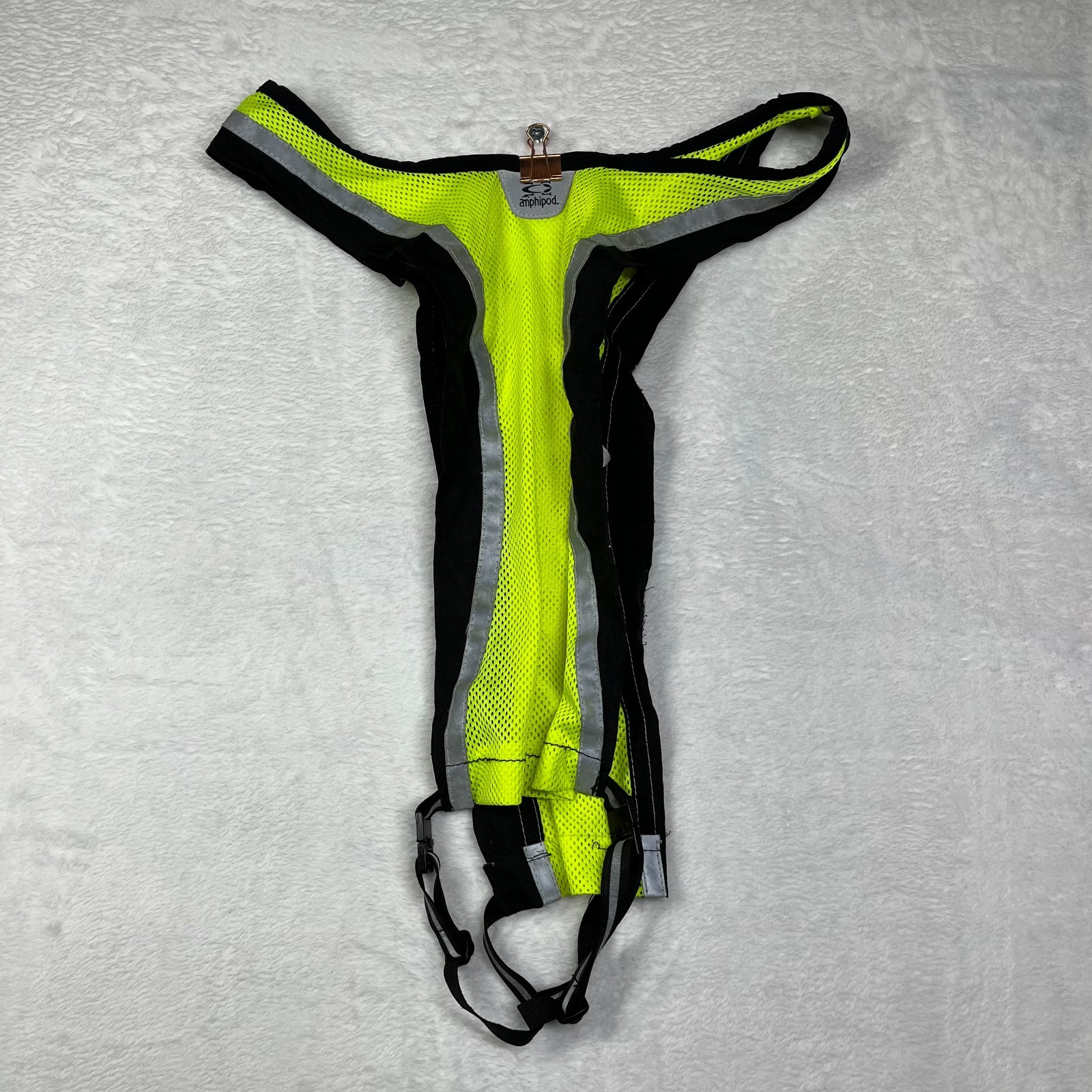 Amphipod Xinglet Reflective Running Vest Mens Green Minimalist Harness Cyclists