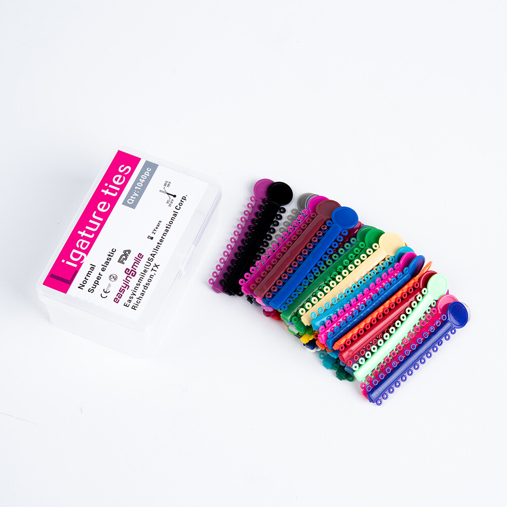 1040x Orthodontic Ligature Tie Elastic Rubber Band Ligas Ortodoncia Dental Brace