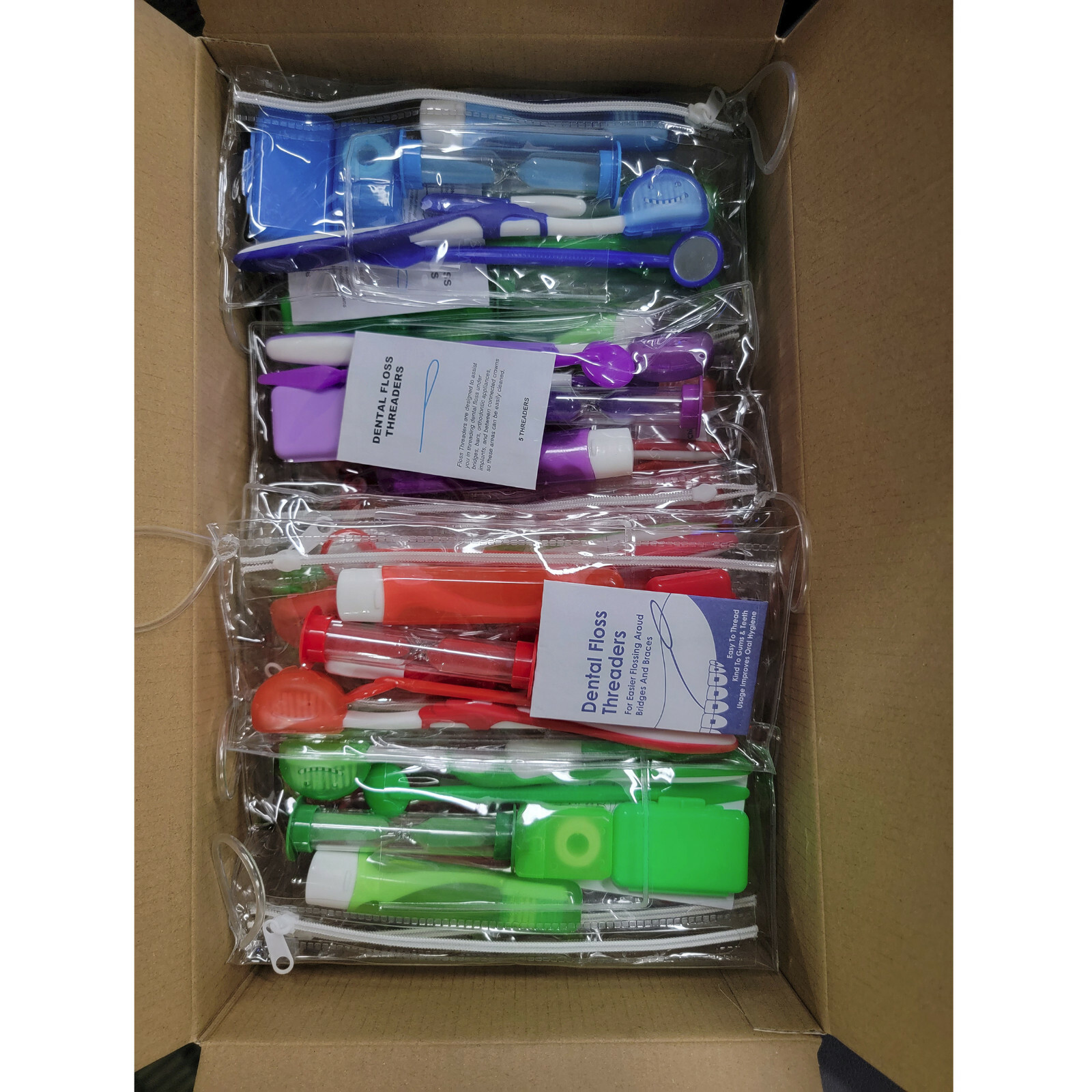 Braces Cleaning Kit Portable Orthodontic Toothbrush Oral Care 36-pack (8pc each)