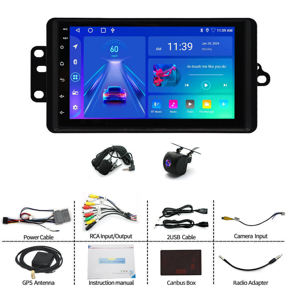 Carplay For Chevrolet C5500 Kodiak 2004 Apple Radio Android 13 GPS Stereo Navi