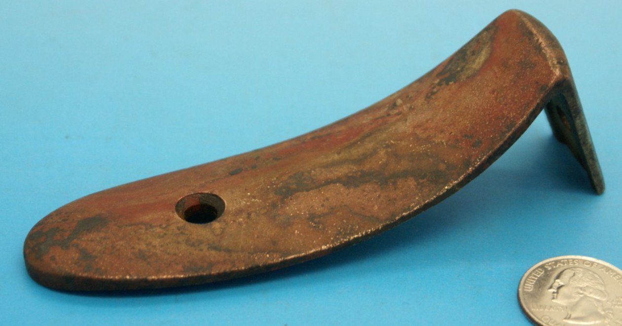 U.S. 1855 SPRINGFIELD PISTOL CARBINE BRASS BUTTPLATE - ORIGINAL ANTIQUE