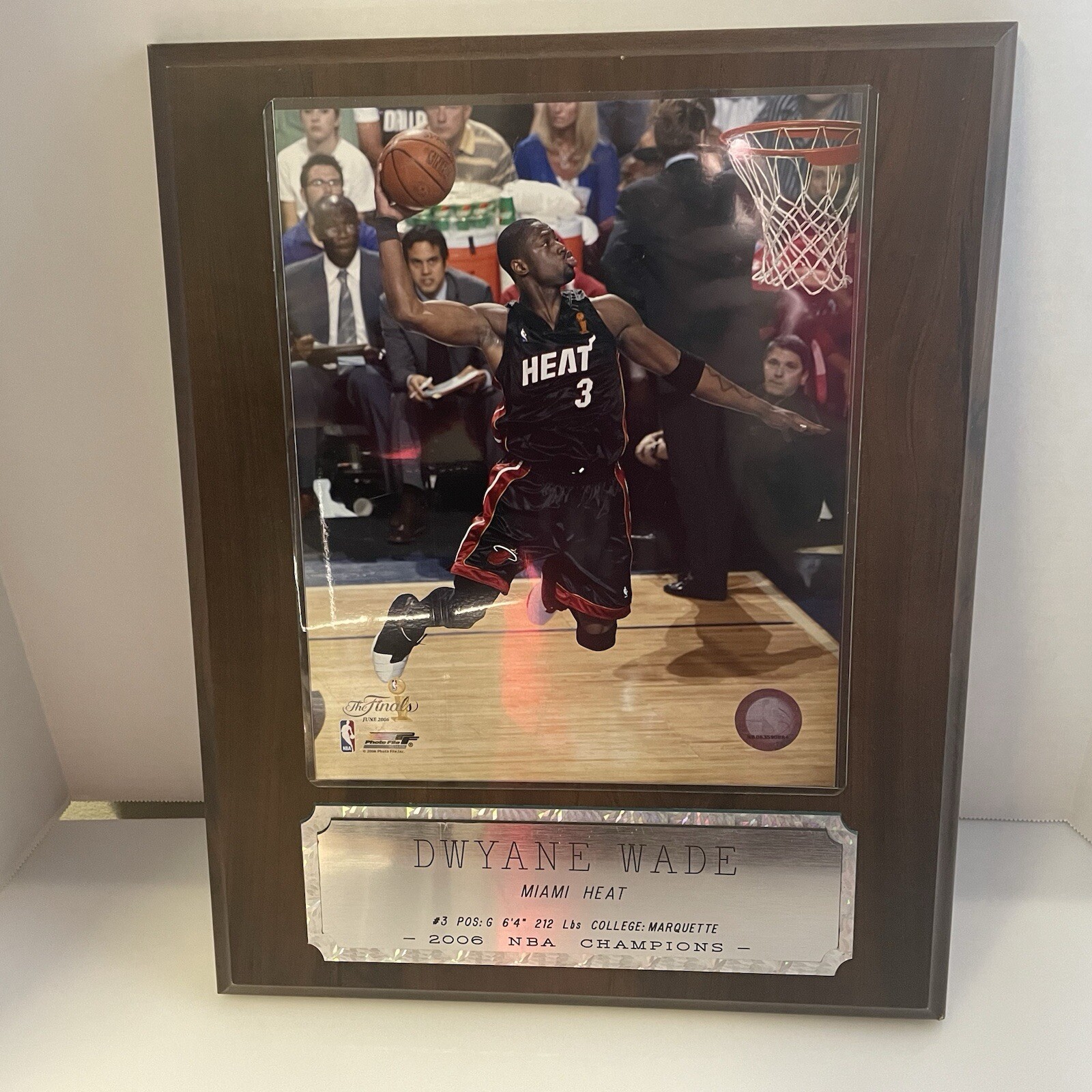 Dwayne Wade Plaque-Miami Heat Plaque 2006 Championship Decor *read Description