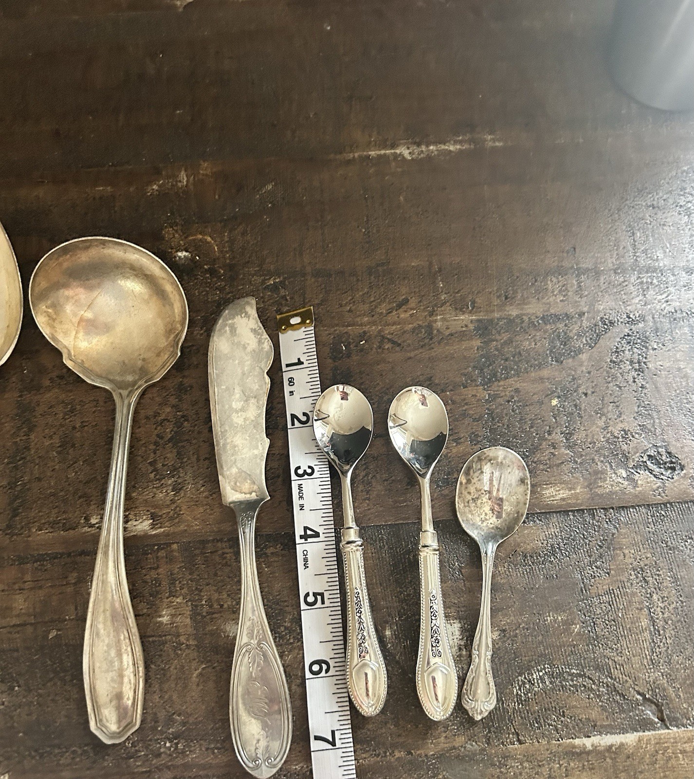 VTG Silverware Lot Flatware Silver Plate Utensils Mixed Lot Of 8