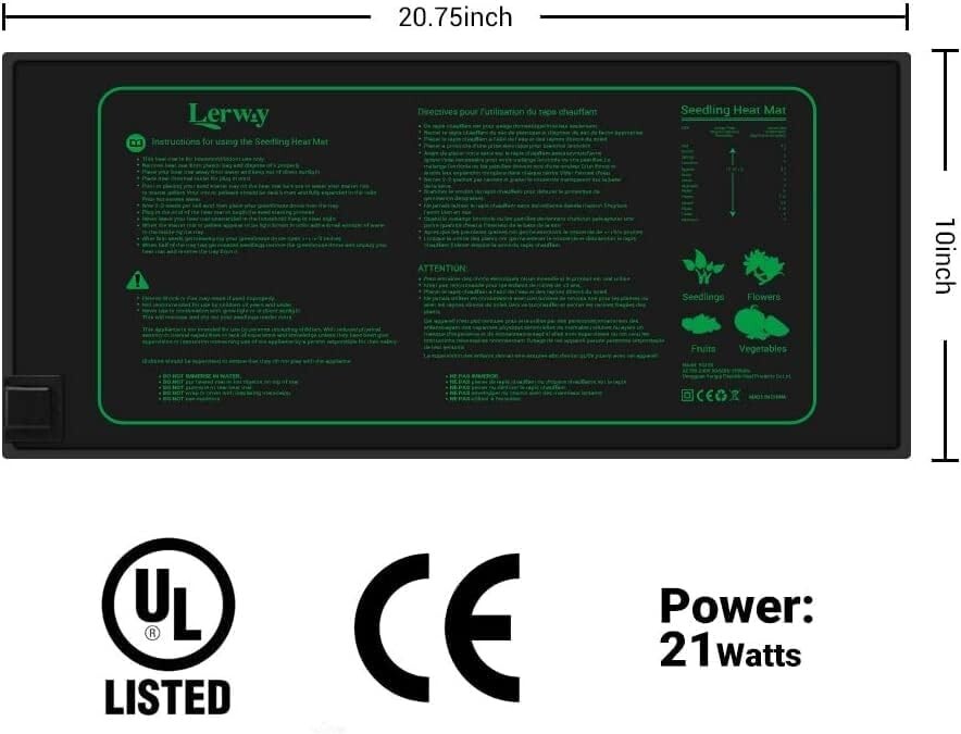 INKBIRD WiFi Thermostat Temperature Control Seedling Heat Mat*2 Plant Germiation