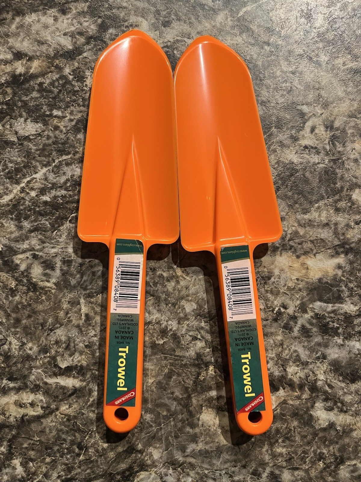 Coghlan's Back Packers Trowel Orange Styrene Lightweight 2oz CampShovel 2-Pack