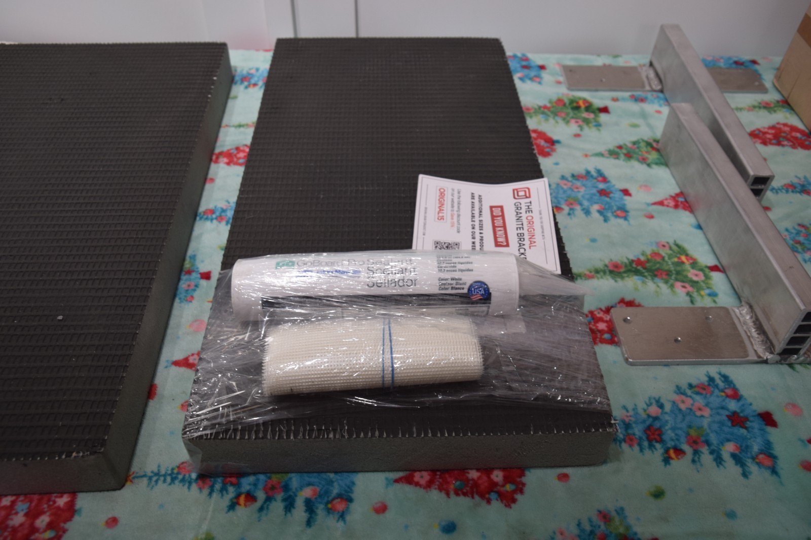 The Original Granite Bracket The Original Floating Shower Bench Kit 12"x24"