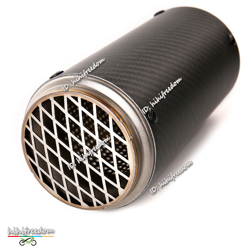 Full Set Exhaust Front Mid Pipe Carbon Muffler For Suzuki GSXR 600 750 2006-2007