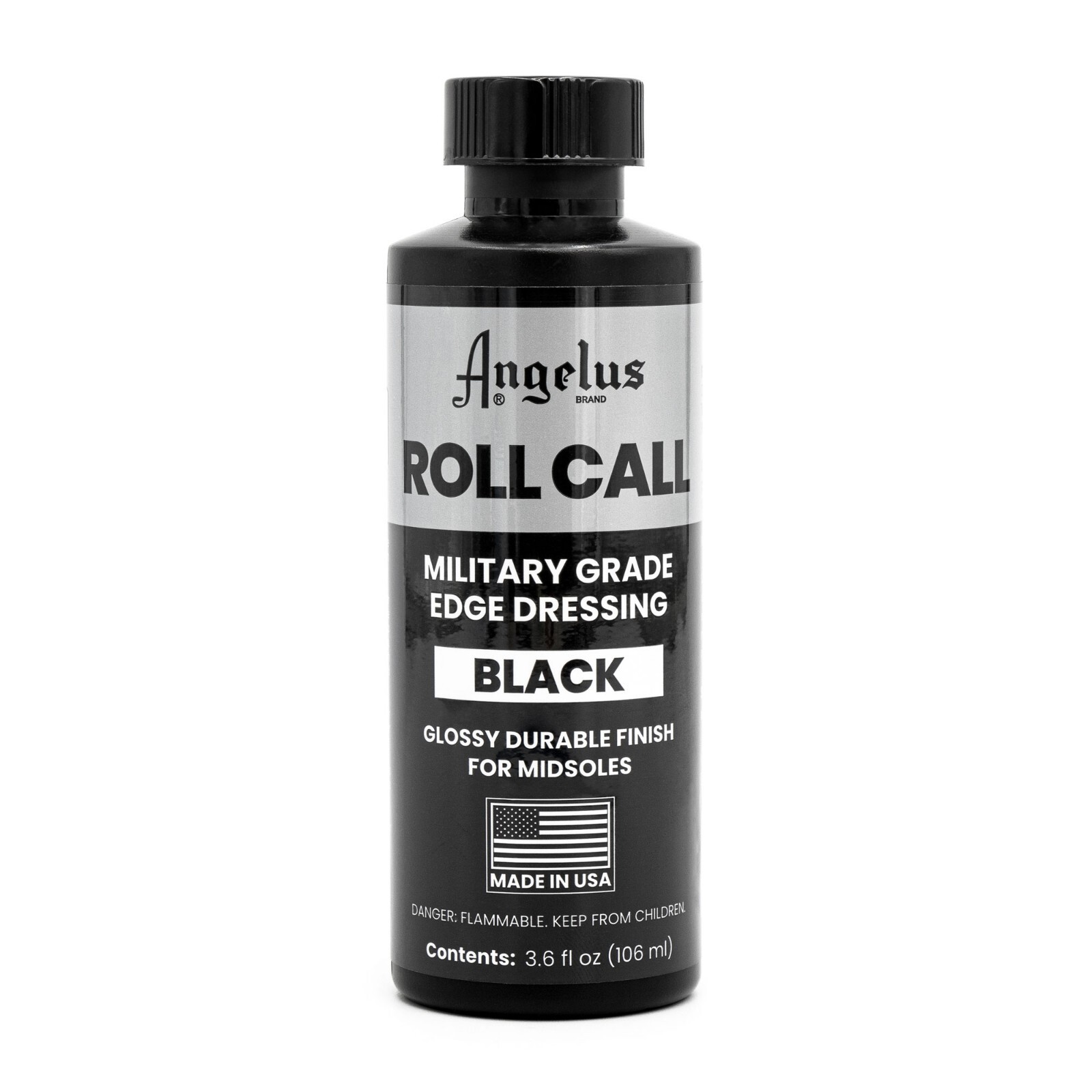 Angelus Roll Call Military Shoe & Boot Heel Edge Dressing Black (3.6 oz)