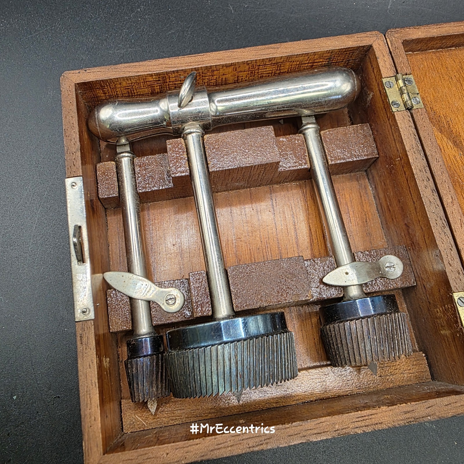 Antique medical Tool surgical trepanation cranial drill Labotomy Oddities