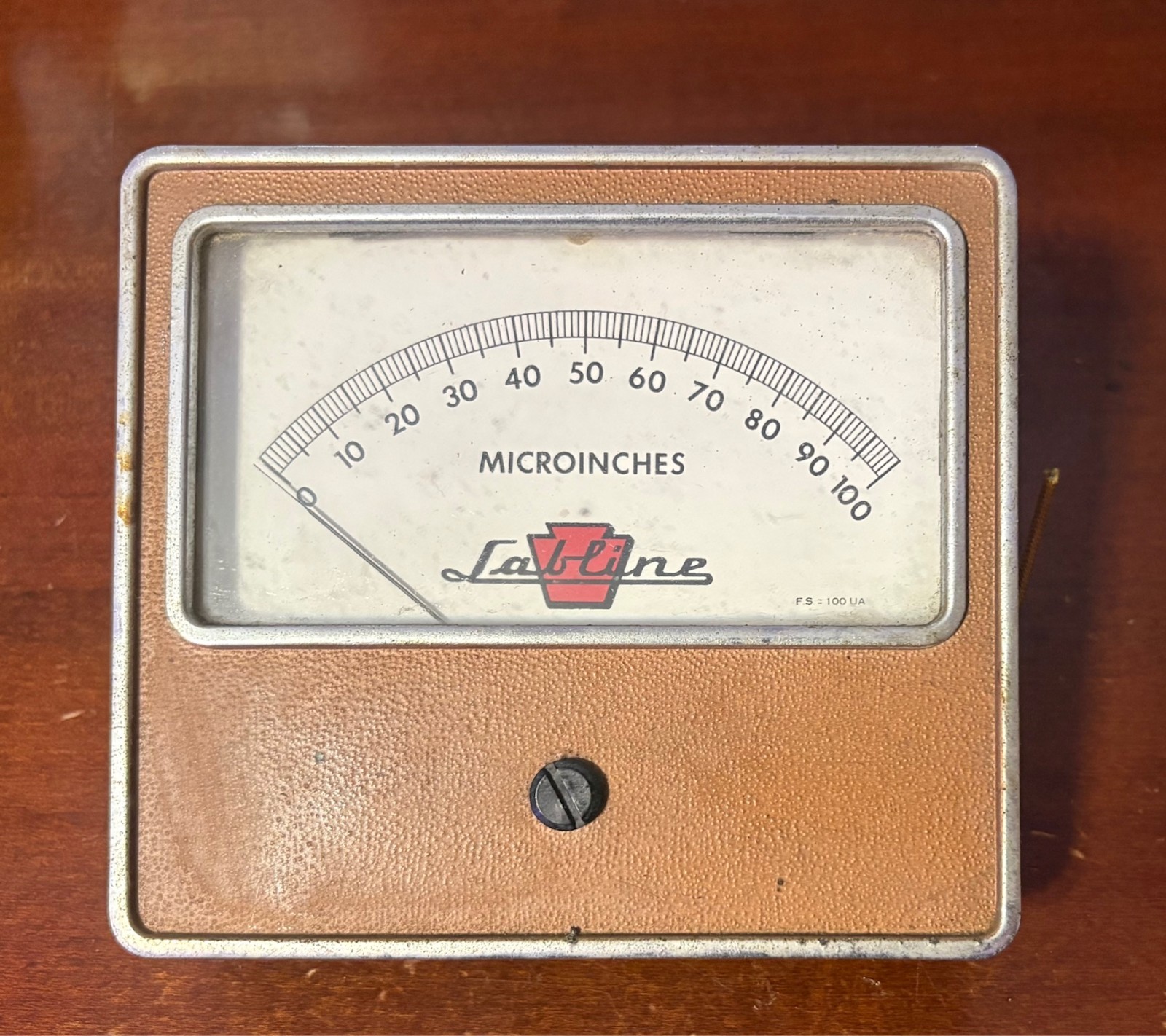 Vintage Lab Line Instruments 100 Microinches F.S = 100 UA 420-05294 USA