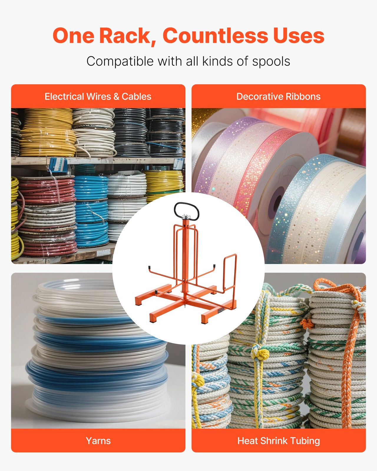 VEVOR Cable Dispenser Floor Portable for Electrical Industrial Retail