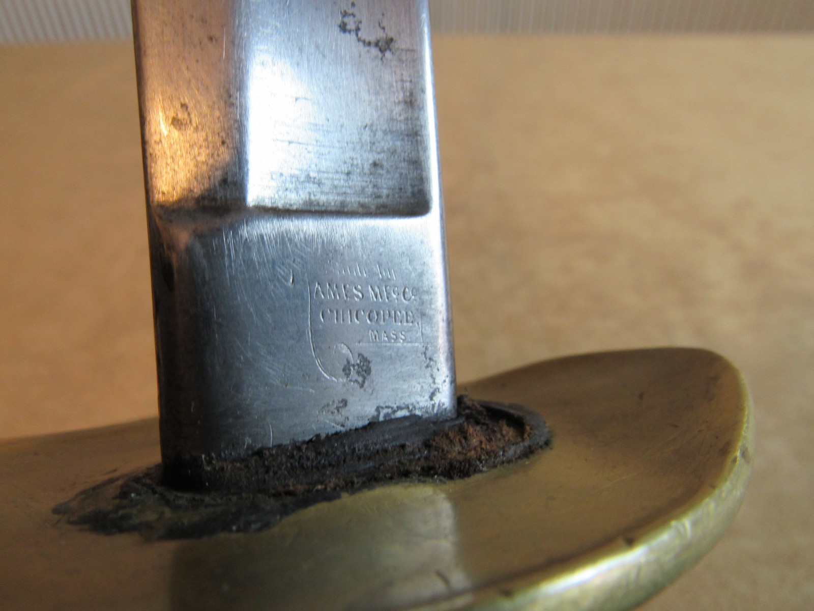 Civil War original Ames 1864 M 1860 Cavalry Saber Sword with Scabbard