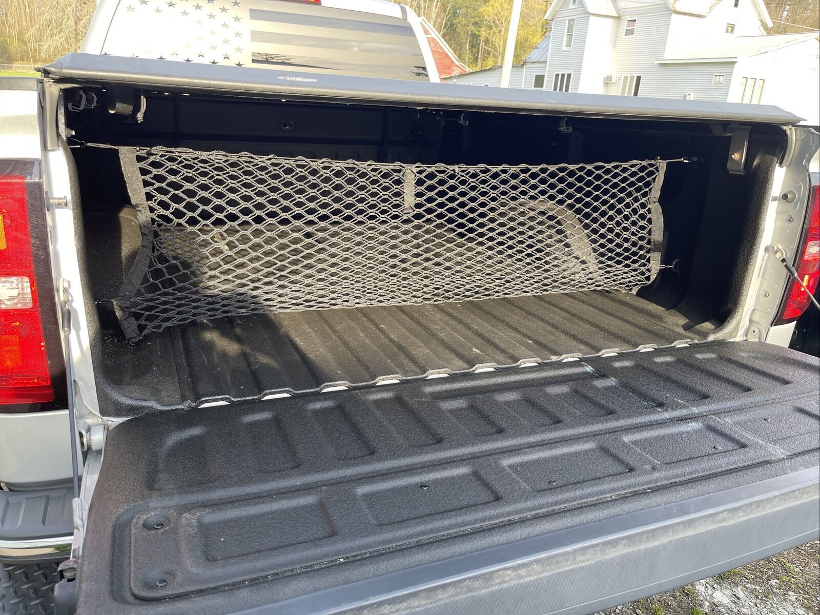 Rear Trunk Envelope Style Cargo Net for CHEVY SILVERADO GMC SIERRA 2013-2024 New