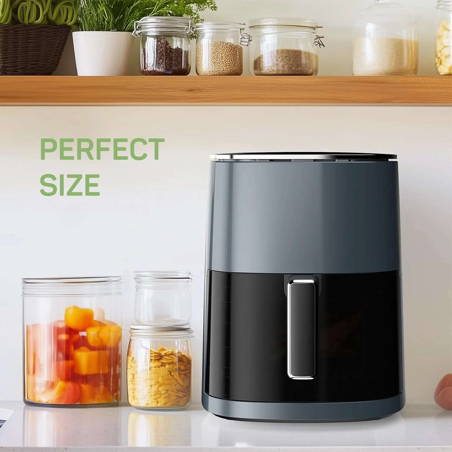 Air Fryer, 6-Quart Smart Air Fryer, 12-in-1 Functions - Air Fry, Roast, Reheat,