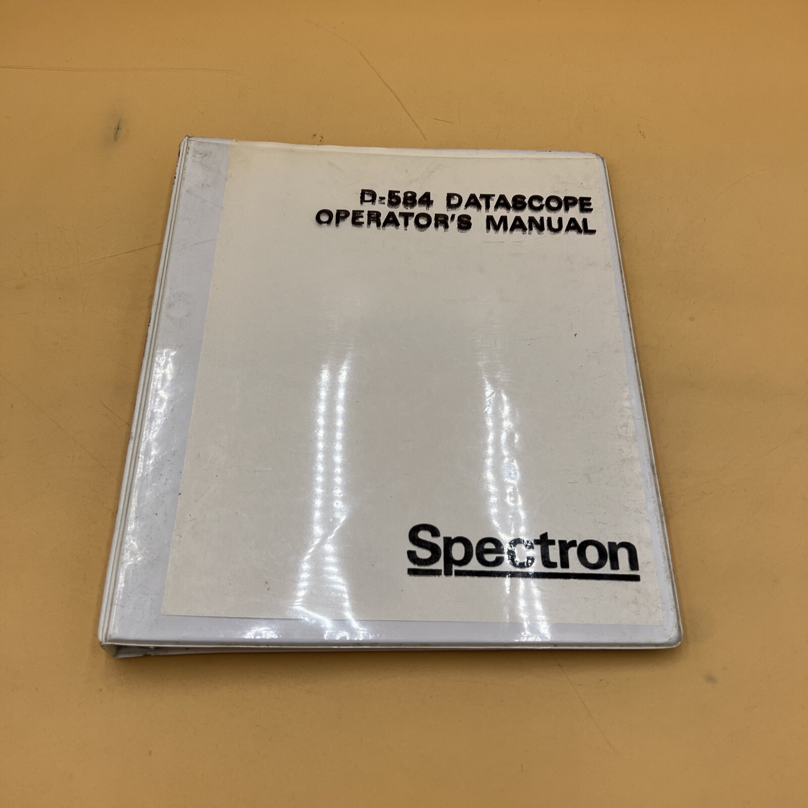 VINTAGE SPECTRON D-584 DATASCOPE OPERATOR'S INSTRUCTION MANUAL BOOK, ORIGINAL
