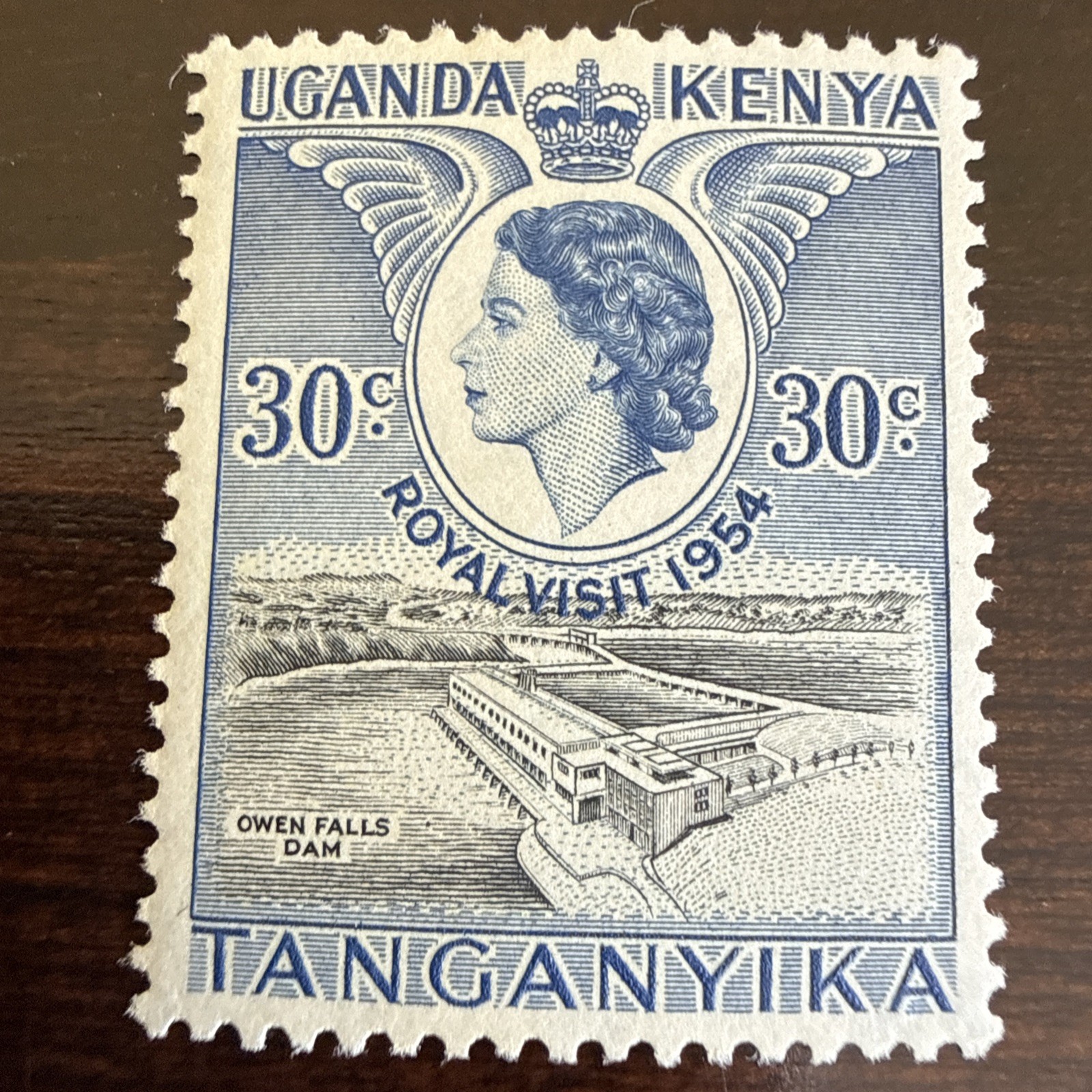 KENYA,UGANDA & TANZANIA #102  1954  QE II  ROYAL VISIT    MNH