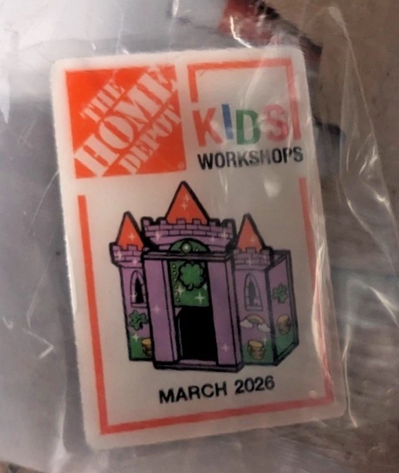 Home Depot Leprechaun Trap Kids Workshop Kit Pin Included March 2026 NEW!