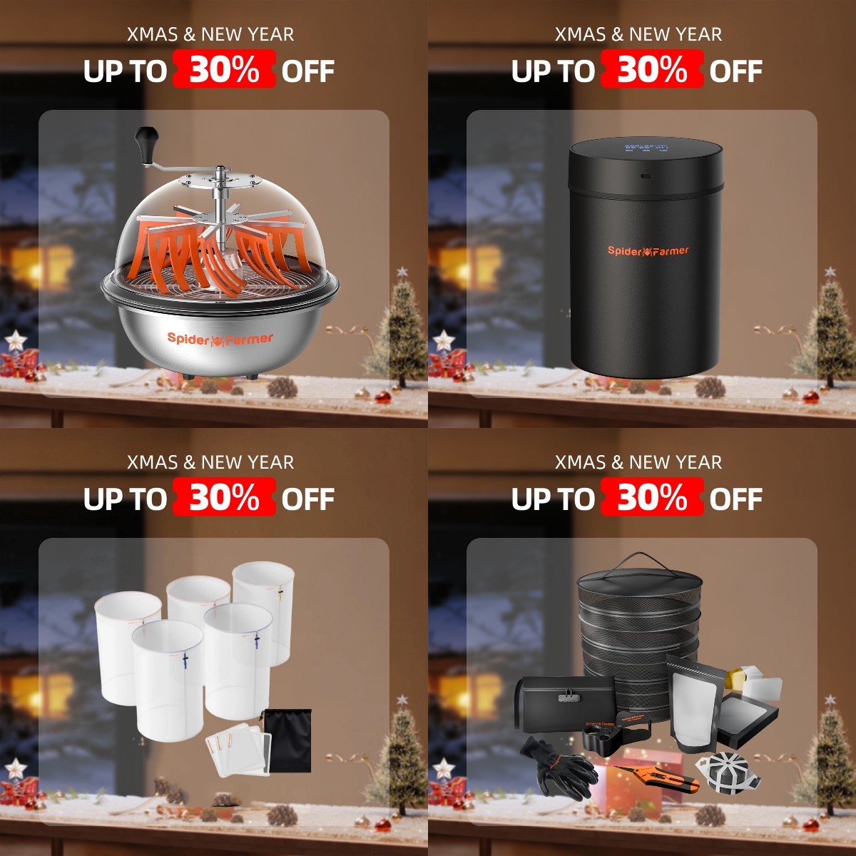 Spider Farmer Bud Leaf Trimmer/Vacuum Seal Jar/Tookit/Trim Tray Harvest Tools