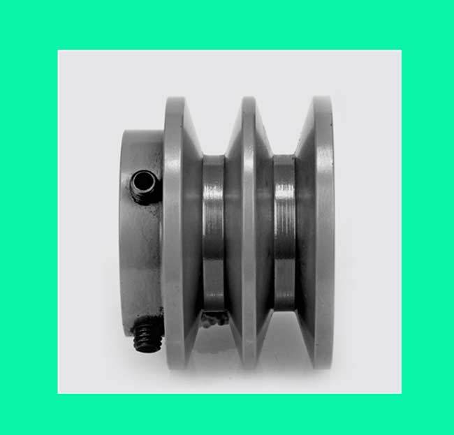 2BK 1" Bore 2 Groves Sheave PULLEY FOR, 5L BELT OD:2.5" ID: 1" Inch 2BK25 1"