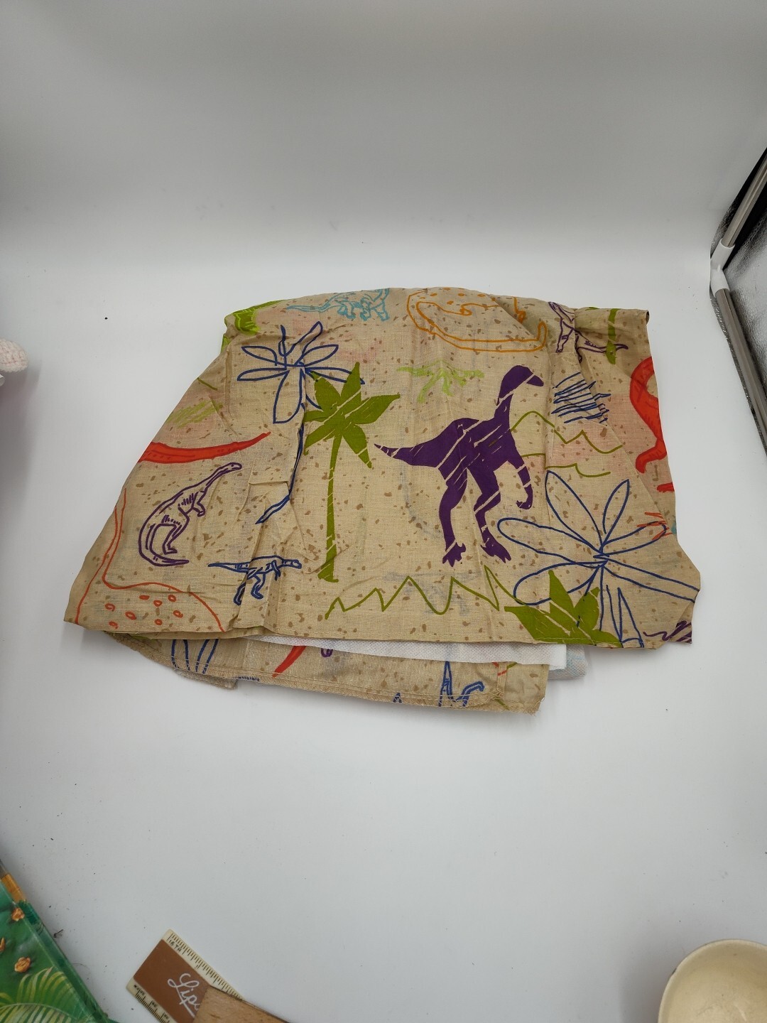 Dinosaurs Twin Bed Skirt Colorful Kids Bedding 13in Drop