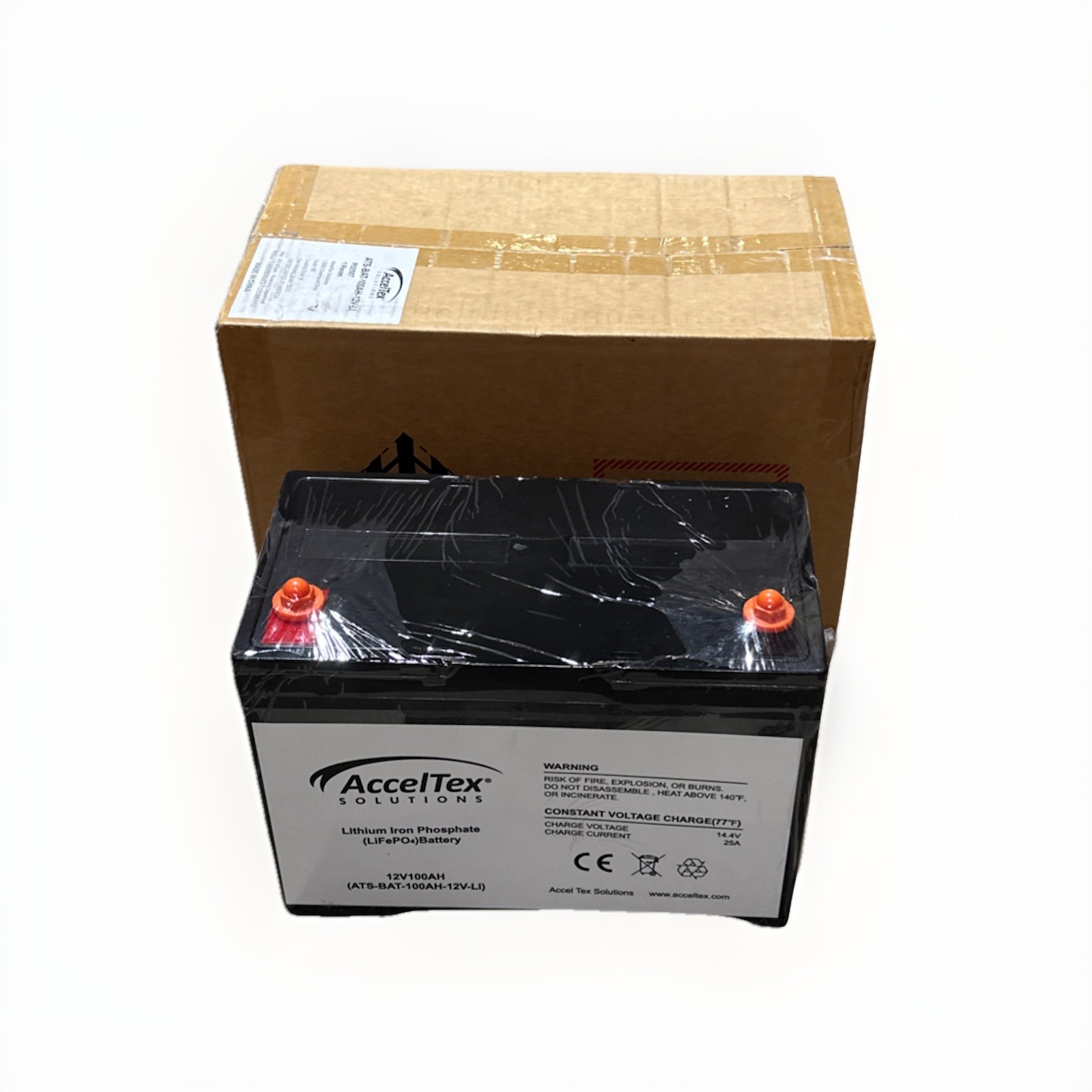 🔴 ATS-BAT-100AH-12V-LI 12V 100Ah LiFePO4 Lithium Iron Solar RV Battery‼️